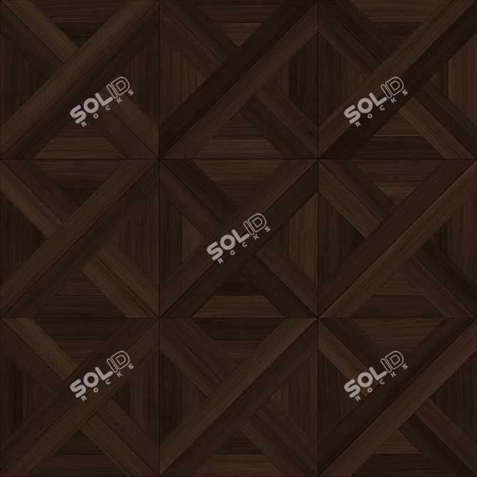 Artistic Oak Parquet Shield 3D model image 1