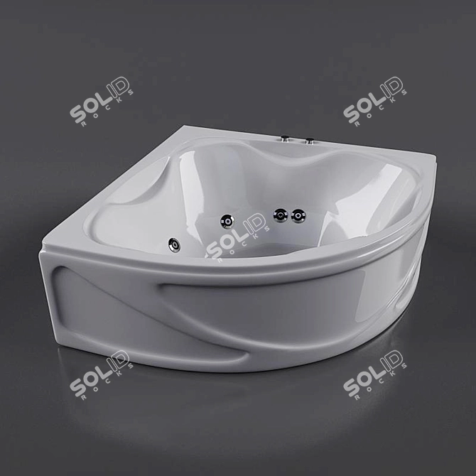 Luxury Riola Bathtub 3D model image 1