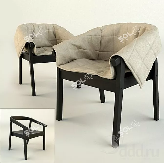 Esbjorn: Stylish and Comfortable Ikea Chair 3D model image 1