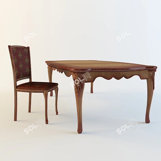 Multi-Functional Chair + Table 3D model image 1