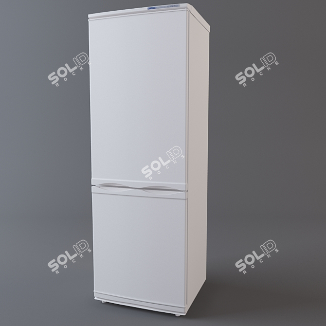 Original Atlant Refrigerator 3D model image 1