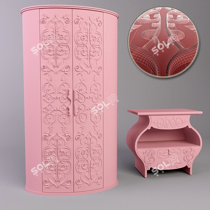 KidzFurn x4: Stylish Children's Furniture 3D model image 1