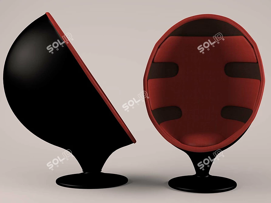 Egg Nest Chair 3D model image 1