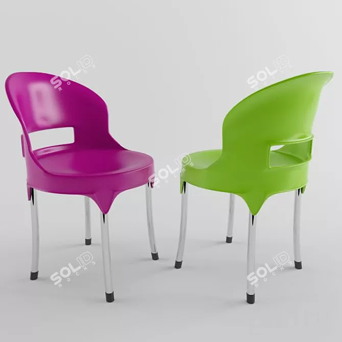 ErgoMesh Chair 3D model image 1