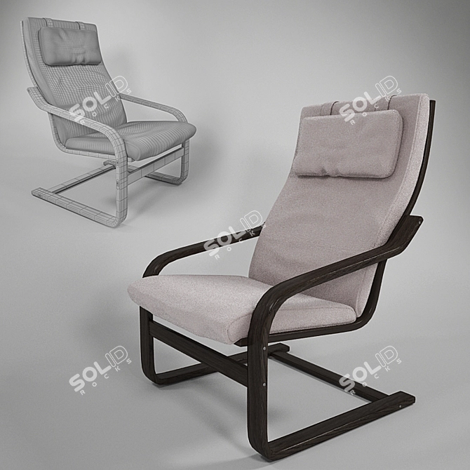 The Perfect Seat: IKEA POENG 3D model image 1