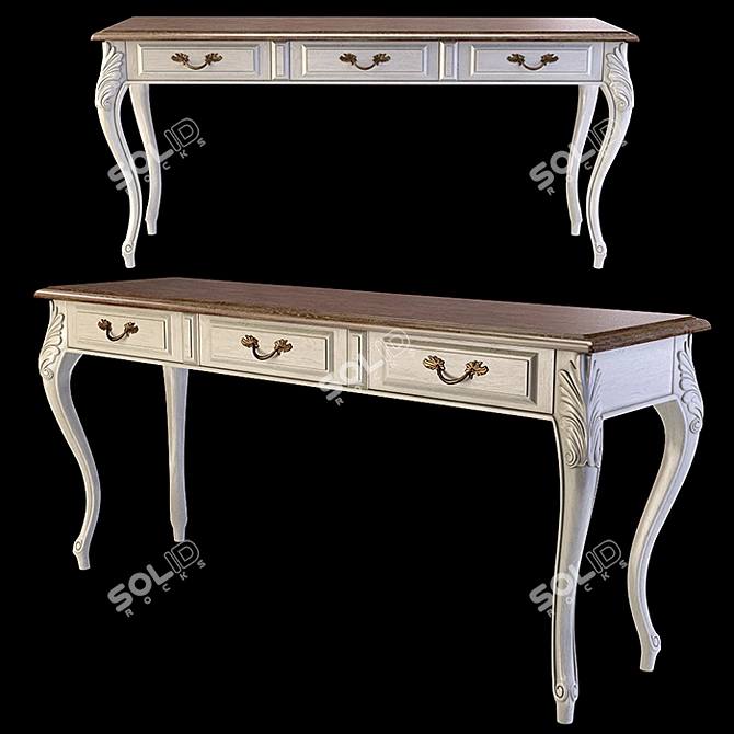 Sleek Louise Console Table: Elegant and Functional 3D model image 2