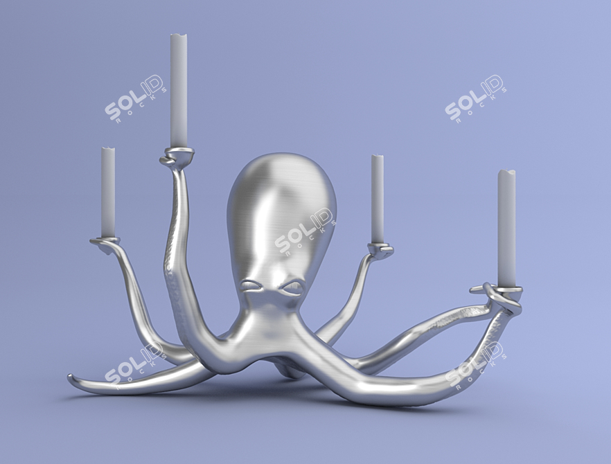 Octopus Candlestick Holder 3D model image 1