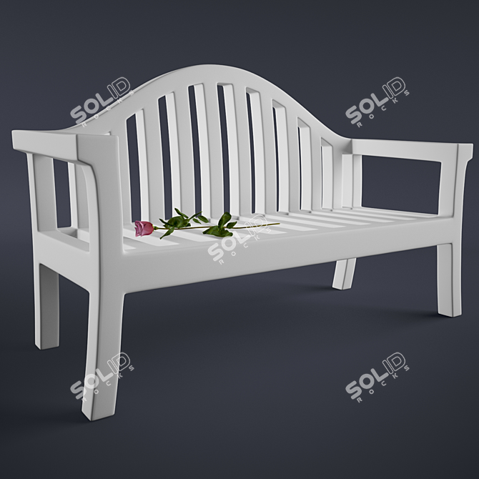 Park Bench 3D model image 1