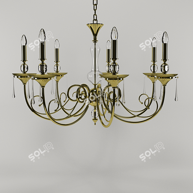 KOLARIZ 6-Light Chandelier 3D model image 1