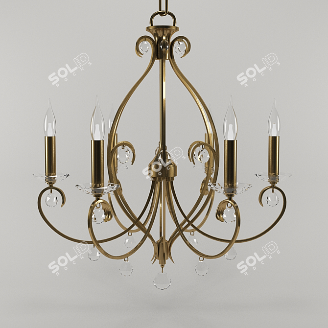 KOLARIZ 6-Light Chandelier 3D model image 1