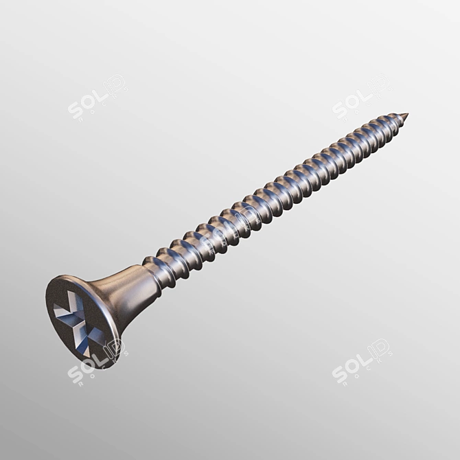 Self-Tapping Screw 3D model image 1