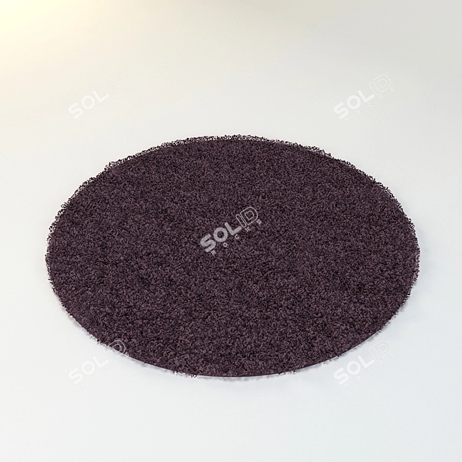 Round Carpet 3D model image 1