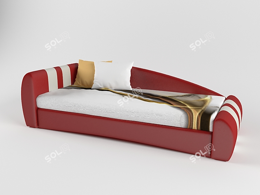 Rev Up Your Dreams with the Ferrari Bed! 3D model image 1