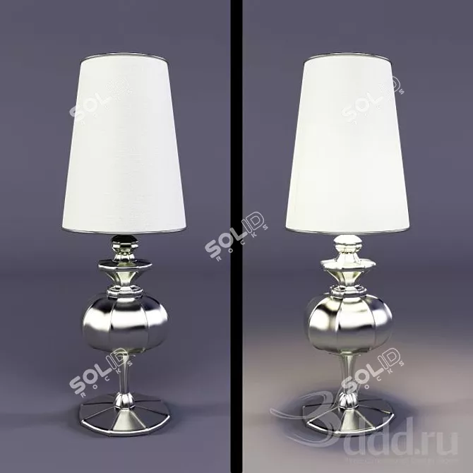 Sleek Desk Lamp 3D model image 1