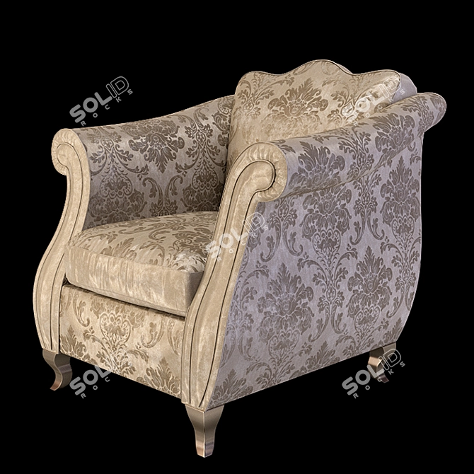 Elegant Epoque Chantal Sofa 3D model image 5