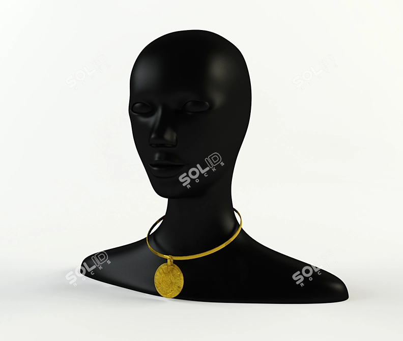 Jewellery Keeper Mannequin 3D model image 1