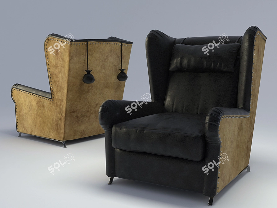 Baxter Pochette: 3ds Max & V-Ray Furniture Model 3D model image 1