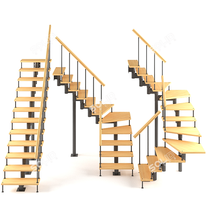 Modular Stairs 2013 Russia 3D model image 1