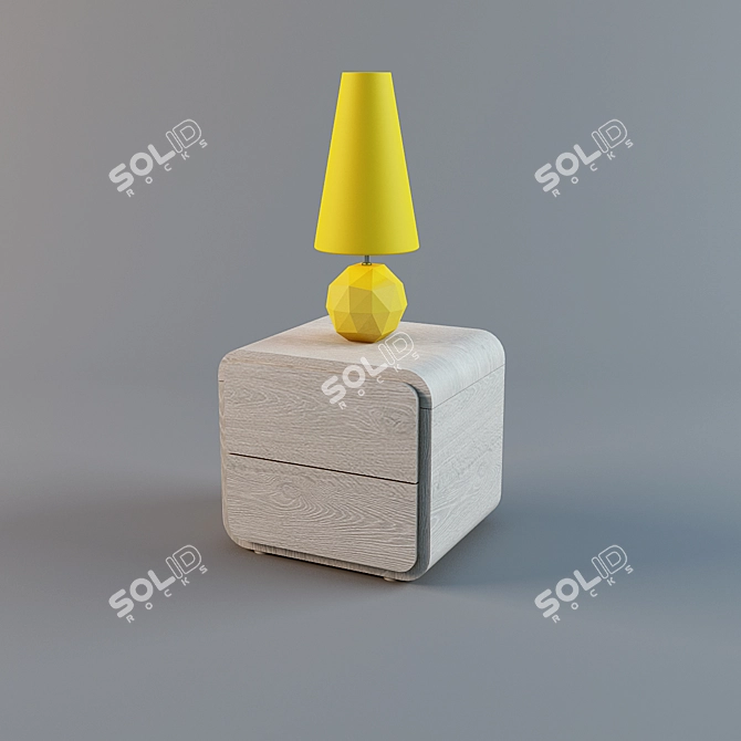 Modern ROLL Bedside Table 3D model image 1