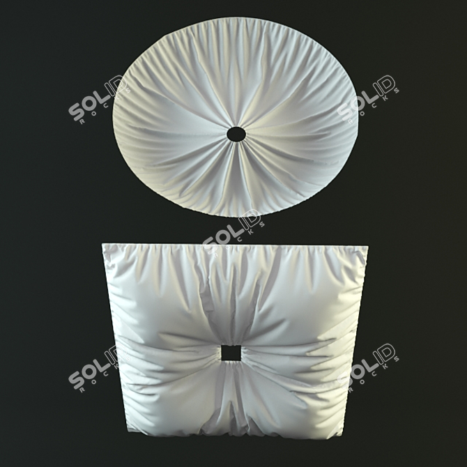 Elegant Ceiling Draping Set 3D model image 1