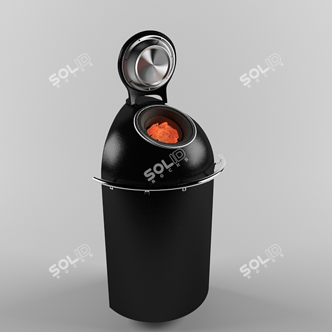 Helo Saunatonttu 3: Corner Sauna Stove 3D model image 1