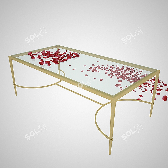 Elegant Paris Coffee Table 3D model image 1