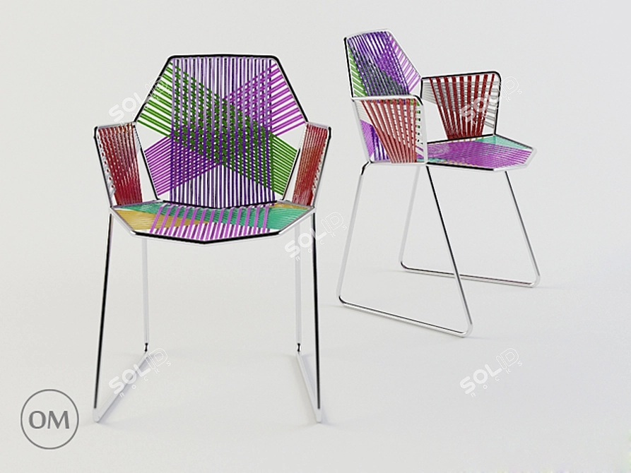 Tropicalia Steel Frame Chair 3D model image 1