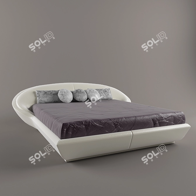 Luxury Cavalli Ballroom Bed 3D model image 1