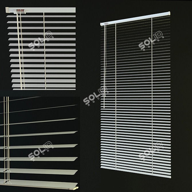 Versatile Window Blinds 3D model image 1