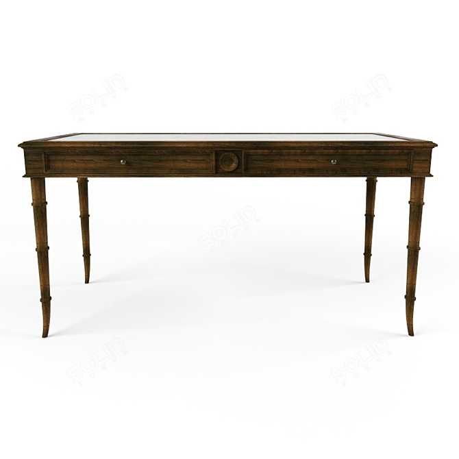 Elegant Classic Desk 3D model image 1