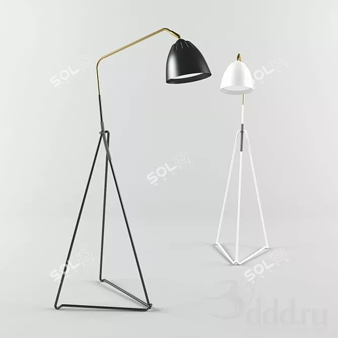 Title: Sleek Viaduct Floor Lamp 3D model image 1