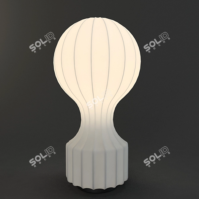 Elegant GATTO H57 Table Lamp 3D model image 1