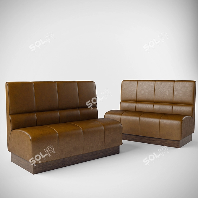 Title: Bar-Restaurant Sofa 3D model image 1