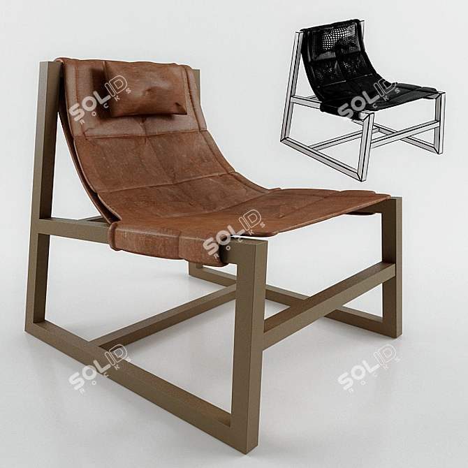 Elegance Recliner Chair 3D model image 1