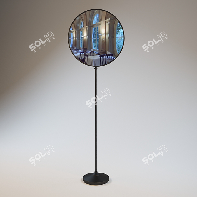 Title: Realistic Distorting Mirror 3D model image 1