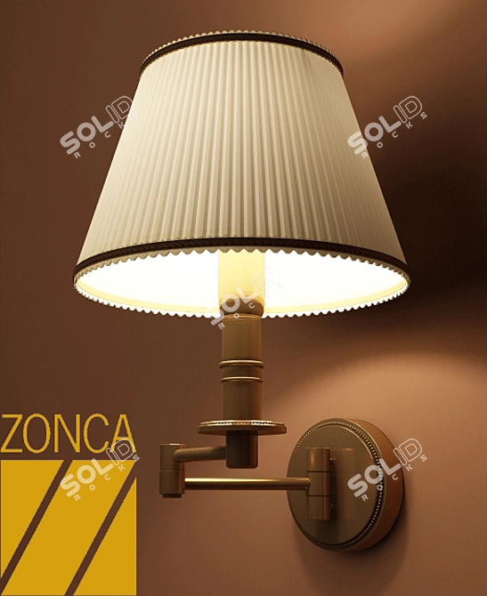 Zonca Classic Wall Sconce - Italian Design 3D model image 1