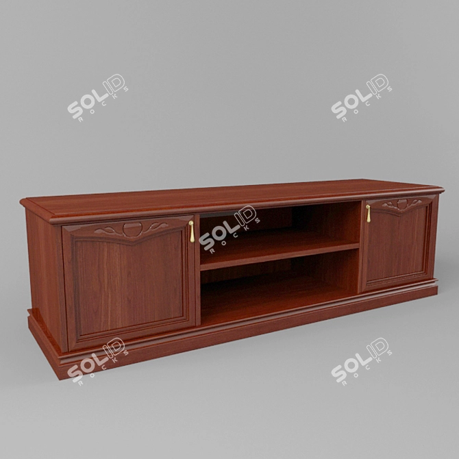 Vintage Frassino TV Stand 3D model image 1