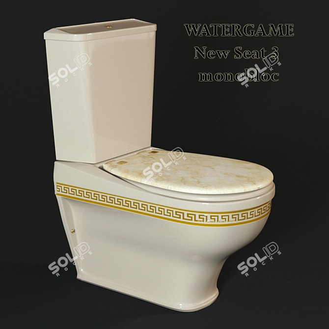 Water Delight Toilet 3D model image 1