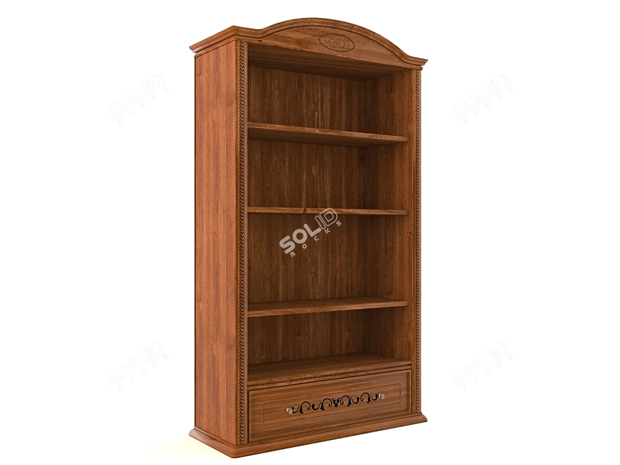 Siena Bookshelf: Stylish and Spacious 3D model image 1