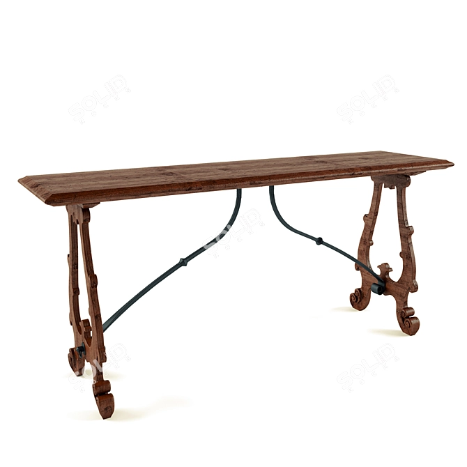 Elegant Console Table: Bertelle Art. 30/d 3D model image 1