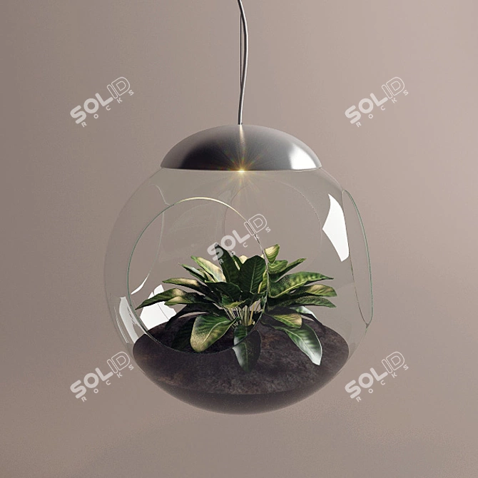 Living Lamp: Brighten Up with Nature 3D model image 1