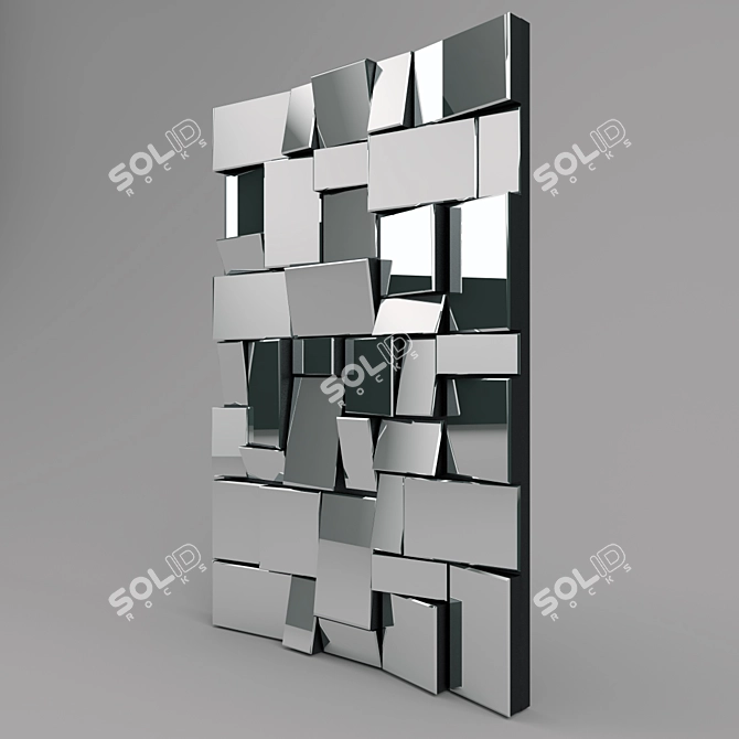 Involuto Mirror: Distinctive Three-Dimensional Design 3D model image 1