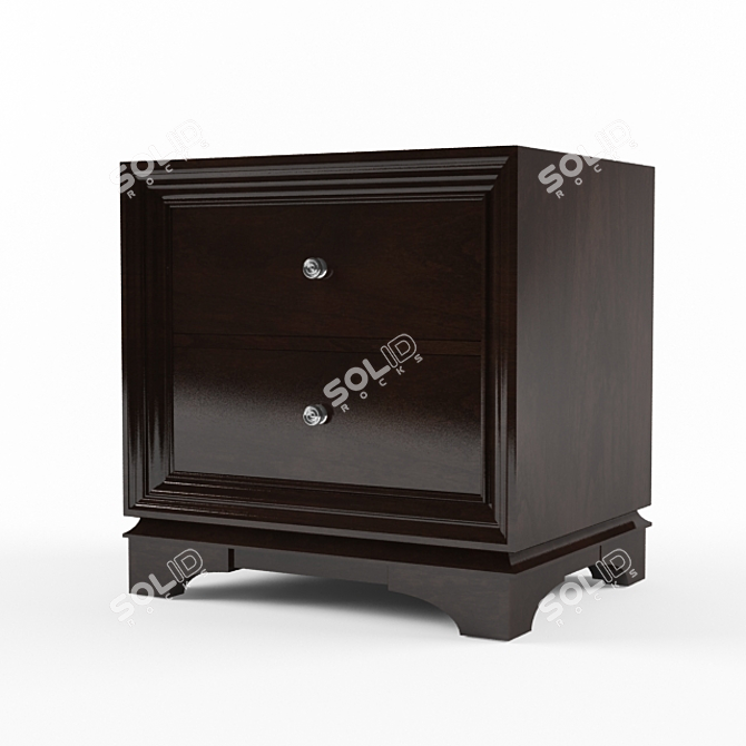 Restoration Hardware PORTMAN CLOSED NIGHTSTAND 3D model image 1