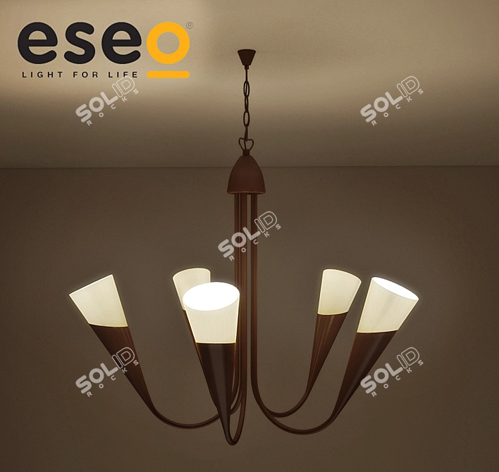 ESEO Modern Pendant Chandelier 3D model image 1