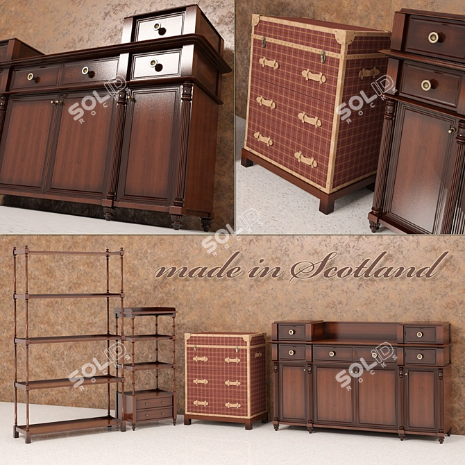 Scottish Heritage Furniture 3D model image 1