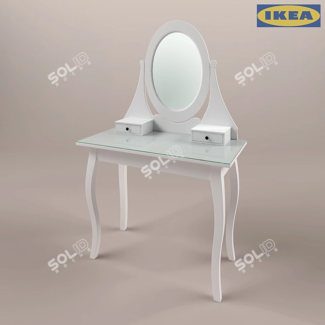 IKEA HEMNES: Stylish Space-Saving Storage 3D model image 1