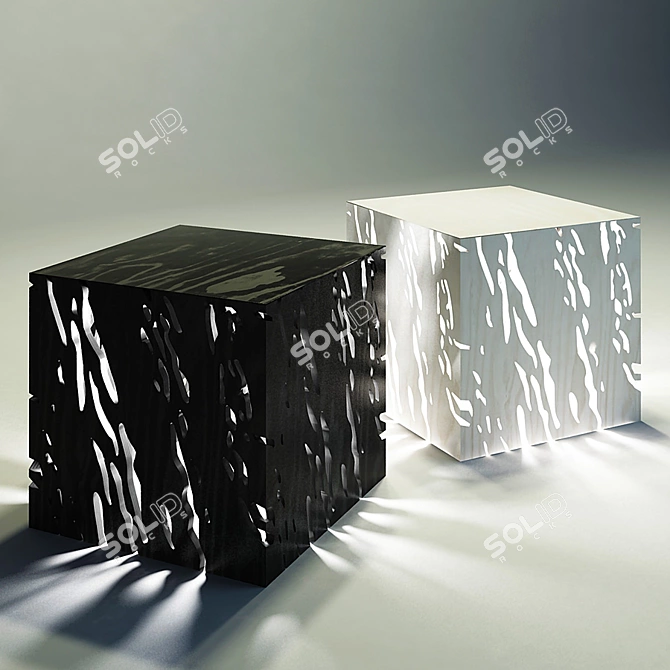Illuminating Office Stool 3D model image 1