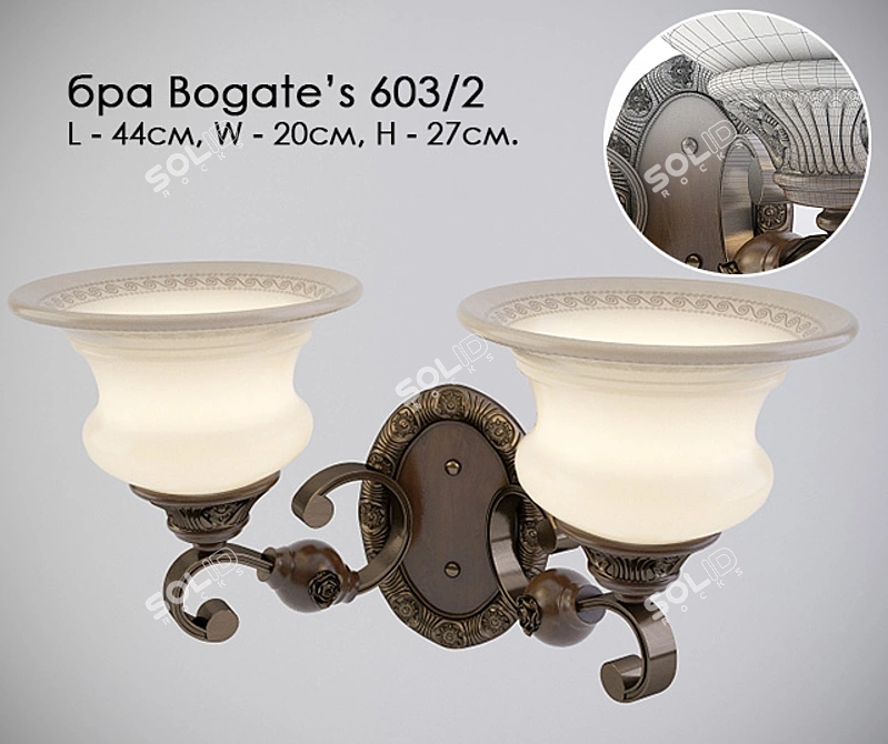 Elegant Eurosvet Sconce 3D model image 1