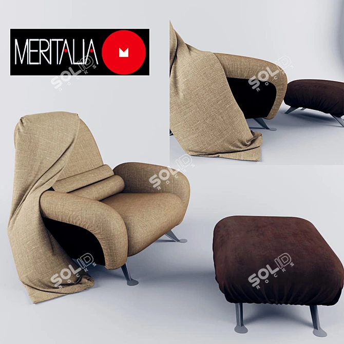 Luxurious Carletto Meritalia: Exquisite Textured Beauty 3D model image 1