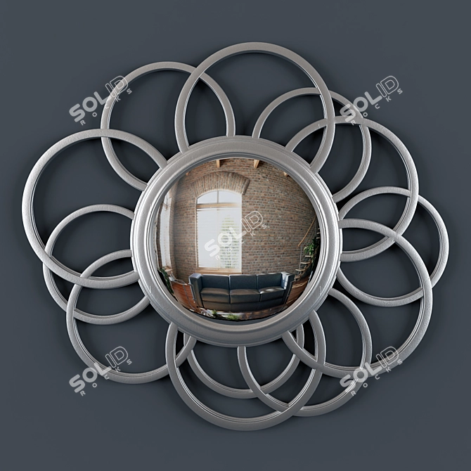Liberty Mirror: A Stunning Decorative Statement 3D model image 1